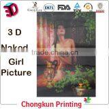 Free women photo hot girl 3d lenticular picture