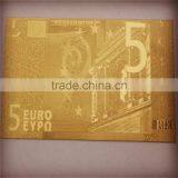 24k Gold Currency Notes Euro 5 Banknotes thumbnail-1