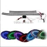 Waterproof 36"x2 24"x2 7 Color RGB Wireless Remote Car Vehicle Underbody LED Glow Strip Light