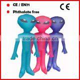 PVC inflatable Alien toys for kids with custom logo printed