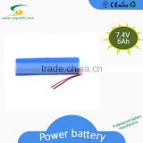 Good Quality Rechargeable 7.4V 6000mAh Li ion 18650 for emergency lighting battery