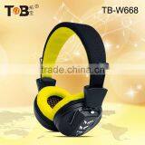 Built in FM Radip Headphones With TF Card,Super Bass Woreless Mp3 Player Headphone thumbnail-1