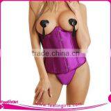 Feelingirls Wholesale Plus Size Sex Faux Leather Corset Dirndl thumbnail-1