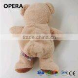 Cuddle CE EN71 Soft Plush Orange Teddy Bear thumbnail-4
