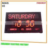 High Quality Digital Led Wall Clock With Temperature and Week