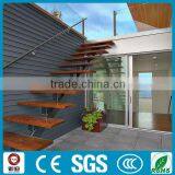 Cheap Price Modern Indoor House Straight Steel Wood Staircase thumbnail-1