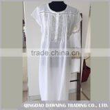 High Quality Embroidred Women's Sleepwear Night Dress Nightgown