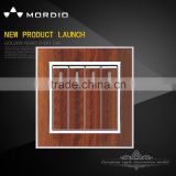 Mordio 4 gang 1 way wall switch with neon