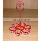 Powder Coated Wire Eggs Holder With Artistic Design