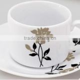 Good quality porcelain tableware cafe cup and saucer set