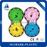 Cheap Custom Made Logo Hollowed Silicone Coasters Plastic Drink Coasters