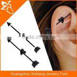 fake industrial piercing jewelry industrial arrow earrings