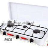 Efficient Euro Type 3Burners Built-in Gas Stove With Cover thumbnail-4