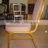 Rental Hotel Golden Banquet Dining Stacking Chair YC602 thumbnail-4