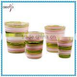 Glass Flower Pot Paintings Wholesale Colorful Plant Pots