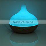 Changing Colored LED Lights Waterless Auto Shut-off Adjustable Mist Wooden Aroma Diffuser Bottle thumbnail-2