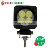 2.5" Round 10W Led Work Light, Mini Tractor Truck 10W Led Work Light