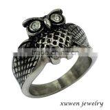 High Quality OEM Enamel Stainless Steel Owl Ring