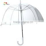 Full Size Large Clear Plastic Dome Umbrella thumbnail-1