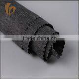 Black Yarn Dyed Plain Linen Fabric for Men Pants