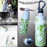 Bottle Shape Mini Fan With Carabiner