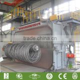 CE Approved Steel Wire Coil Shot Blasting Machine / Disk Circular Wire Cleaning Machine