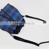 tweed <b>drawstring</b> messenger <b>bag</b>