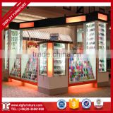 Modern retail wooden glass cell mobile phone display counter
