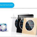 Best Price Smart Toughened Glass Touch Screen Switch 3 Gang