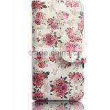 Card Slot For Galaxy s7 Flip Stand Wallet Case Cover Floral Leather Printed thumbnail-2