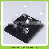 Glossy Black Painted Wooden Wrist Watches Display, MDF Watch Stand Holder thumbnail-4