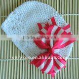 Hair Bow Crochet Newsboy Beanie Kufi Hats thumbnail-1