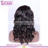 1b# Natural Black Color 150% Density Loose Wave Cheap Swiss Lace Brazilian Human Hair Full Lace Wig Cheap Human Hair U Part Wigs thumbnail-2