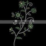 T14070004 Beautiful Flower Hotfix Rhinestone Transfer
