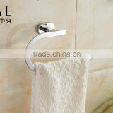 Simple Modern Oval Design Zinc Alloy Chrome Bathroom Accessory Towel Ring
