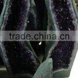Beautiful Natural Twins Amethyst Crystal Geode for Decoration