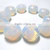 AAA Chinese Fire Opal Fancy Stylist Rondelle Big Hole Beads thumbnail-3