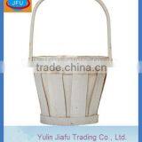 2013 100% Handmade Weaving Wholesale White Wash Wooden Chip Basket thumbnail-1