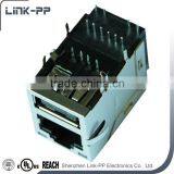 USB 3.0 Female RJ45 Connector With Single/Dual Port thumbnail-4