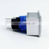 22mm Wall Switch Square Plastic Blue Led 24V Momentary or Latching Push Button Switch thumbnail-3