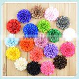 Hot Sale High Quality Fashion Cheap Handmade Decoative Rosette Silk Ribbon Flowers for Cloth thumbnail-1