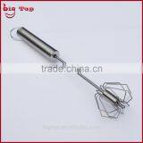 BT0159 14" Whisk With 430 Stainless Steel Handle 14" Stainless Steel Rotary Egg Beater 14" Rotating Egg Beater With Hook thumbnail-4
