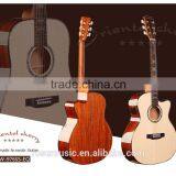41inch Top Quality Kahikatea Handmade Acoustic Guitar With Pickup, Guitar Bag (W-976SS-EQ) thumbnail-1