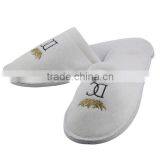 Disposable 100% Cotton With Beautiful Embroidery Hotel Slippers thumbnail-5