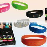 Custom Event & Party Supplies LED sound activated Flashing silicone bracelets