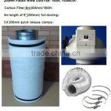200mm Inline Fan Carbon Filter Kit,fans, Clips
