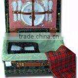 Willow Picnic Basket With Lining thumbnail-1