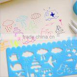 Spirograph Ruler Drawing Set Plastic Graphics Model Ruler Kids Toys Spirograph thumbnail-3