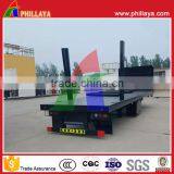 Side Post Removable 20FT Flatbed Drawbar Container Dolly Trailer With Twist Locks thumbnail-4