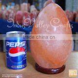 Egg Rock Salt Lamp, Crystal Egg Salt Lamp, Himalayan Egg Lamp thumbnail-1